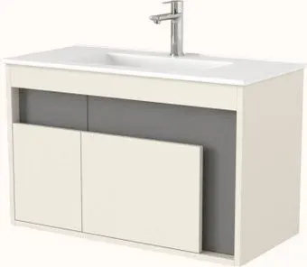 Дабер Тумба под умывальник 016 WeltWasser Deilbach 7517-80 Т16.8W.0.19 (бежевый/серый)