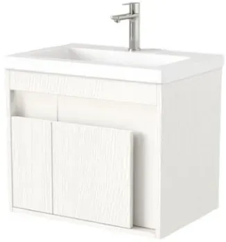 Дабер Тумба под умывальник 016 WeltWasser Deilbach 7517-60 Т16.6W.0.5_light (с подсветкой, белый древесный)
