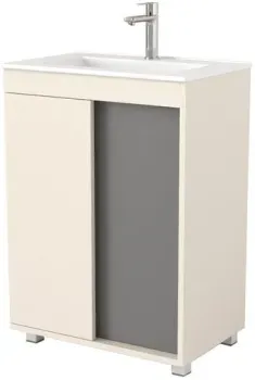 Дабер Тумба под умывальник 013 WeltWasser Deilbach 7517-60 Т13.6W.0.19 (бежевый/серый)