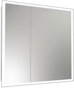 Континент Шкаф с зеркалом Reflex Led 80x80 (с датчиком движения)