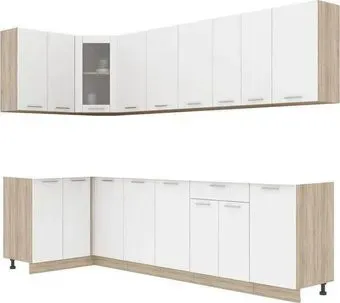 Интерлиния Мила 12x28 без столешницы (белый платинум)