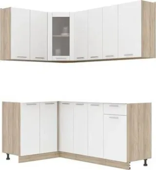 Интерлиния Мила 12x19 без столешницы (белый платинум)