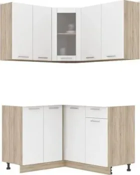 Интерлиния Мила 12x14 без столешницы (белый платинум)