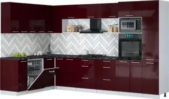 Интерлиния Мила Gloss 1.896х3.38 (бордовый глянец/бордовый глянец/кастилло темный)