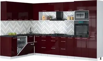 Интерлиния Мила Gloss 1.896х3.28 (бордовый глянец/бордовый глянец/кастилло темный)