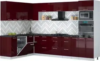 Интерлиния Мила Gloss 1.896х3.18 (бордовый глянец/бордовый глянец/кастилло темный)