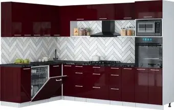 Интерлиния Мила Gloss 1.896х2.98-2 (бордовый глянец/бордовый глянец/кастилло темный)