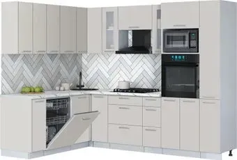 Интерлиния Мила Gloss 1.896х2.68 (кашемир/кашемир/белый гранит)