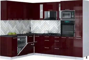 Интерлиния Мила Gloss 1.896х2.68 (бордовый глянец/бордовый глянец/кастилло темный)