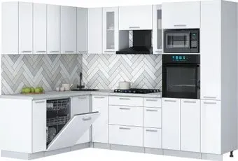 Интерлиния Мила Gloss 1.896х2.68 (белый/белый/серый каспий)