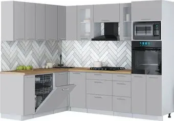 Интерлиния Мила Gloss 1.896х2.58 (грей/грей/дуб бунратти)