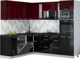 Интерлиния Мила Gloss 1.896х2.38 (черный глянец/бордовый глянец/кастилло темный)