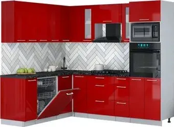 Интерлиния Мила Gloss 1.896х2.38 (красный глянец/красный глянец/кастилло темный)