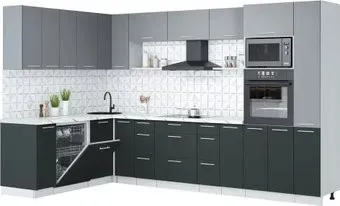 Интерлиния Мила Лайт 1.896х3.28 (серебро/антрацит/белый гранит)