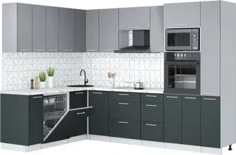 Интерлиния Мила Лайт 1.896х2.88 (серебро/антрацит/белый гранит)