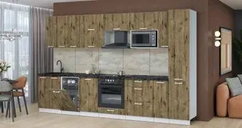Интерлиния Мила Лайт 3.4-ПМ4 (дуб веллингтон/дуб веллингтон/кастилло темный)