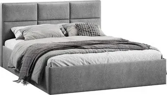 Трия Стелла Тип 1 c ПМ 180x200 (микровелюр Wellmart Silver)