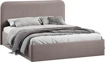 Трия Тиффани c ПМ 140x200 Тип 1 и заглушиной (велюр мокко темный)