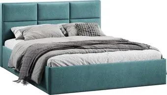 Трия Стелла c ПМ 140x200 Тип 1 и заглушиной (микровелюр Wellmart Indigo)