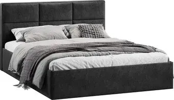 Трия Стелла c ПМ 140x200 Тип 1 и заглушиной (микровелюр Wellmart Graphite)