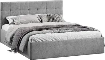 Трия Джоли универсальная с ПМ Тип 1 140x200 и заглушиной (микровелюр Wellmart Silver)
