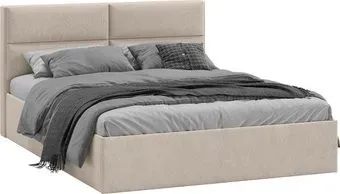 Трия Глосс универсальная тип 1 140x200 (микровелюр Wellmart Dark Beige)