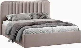 Трия Тиффани Тип 1 c ПМ и заглушиной 160x200 (велюр мокко темный)