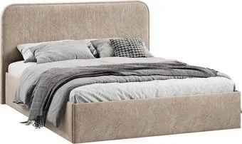 Трия Тиффани Тип 1 c ПМ 160x200 (микровелюр Wellmart Dark Beigeм)