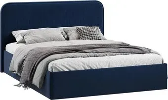 Трия Тиффани Тип 1 c ПМ 160x200 (микровелюр Wellmart Blue)
