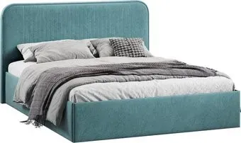 Трия Тиффани c ПМ 180x200 Тип 1 и заглушиной (микровелюр Wellmart Indigo)
