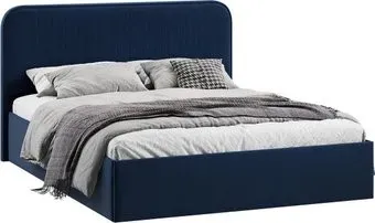 Трия Тиффани c ПМ 180x200 Тип 1 и заглушиной (микровелюр Wellmart Blue)