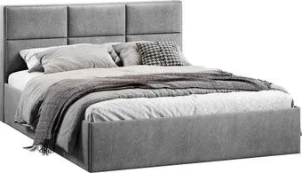 Трия Стелла Тип 1 c ПМ 160x200 (микровелюр Wellmart Silver)