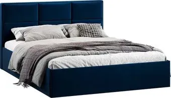 Трия Стелла Тип 1 c ПМ 160x200 (микровелюр Wellmart Blue)