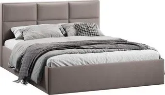 Трия Стелла c ПМ 180x200 Тип 1 и заглушиной (велюр мокко темный)