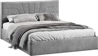 Трия Пандора с ПМ 160x200 Тип 1 (микровелюр Wellmart Silver)