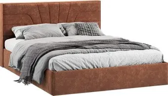Трия Пандора с ПМ 160x200 Тип 1 (велюр Brut Terracot 13)