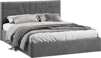 Трия Пандора с ПМ 160x200 Тип 1 (велюр Brut Grey 16)