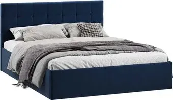 Трия Джоли универсальная с ПМ Тип 1 180x200 и заглушиной (микровелюр Wellmart Blue)