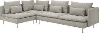 Ikea Soderhamn с открытым торцом/Viarp бежевый/коричневый s89305842