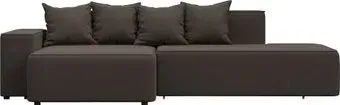Лига диванов Лига-079 левый 129812L (рогожка амур 05 коричневый)