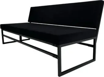 N3 Лофт Модис со спинкой 200x50x82 (черный)