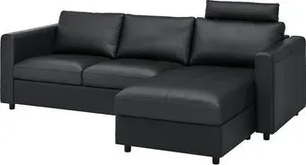 Ikea Vimle с козеткой с изголовьем/Grann/Bomstad черный s09306261