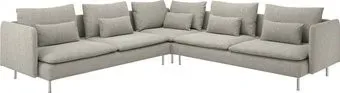 Ikea Soderhamn Viarp бежевый/коричневый s39305892