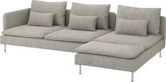 Ikea Soderhamn с козеткой и торцевая Секция/Viarp бежевый/коричневый s29305816