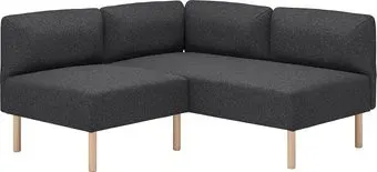 Ikea Lillehem Gunnared темно-серый/дерево s49536302