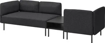 Ikea Lillehem Gunnared темно-серый/металлический s39536265
