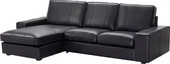 Ikea Kivik с козеткой/Grann/Bomstad черный s89443184