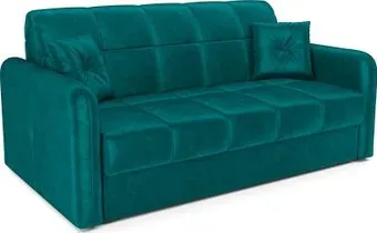 Мебель-АРС Аккордеон Свег НПБ 140x200 (бархат сине-зеленый Star Velvet 43 Black Green)