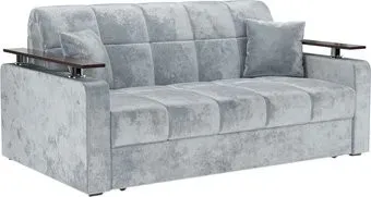 Мебель-АРС Аккордеон Бакли ППУ 155x200 (велюр серый Plush OWV-11)
