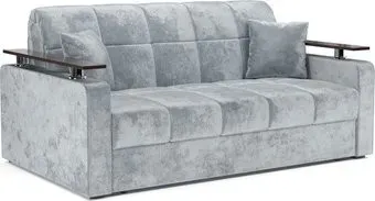 Мебель-АРС Аккордеон Бакли НПБ 120x200 (велюр серый Plush OWV-11)